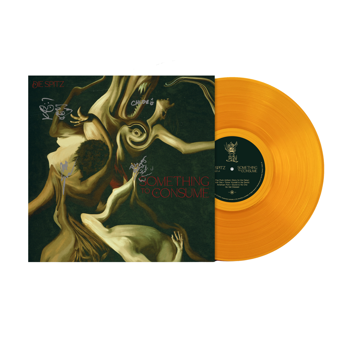 PRE ORDER - SOMETHING TO CONSUME - CLEAR ORANGE VINYL - SIGNED (Limited Amount)